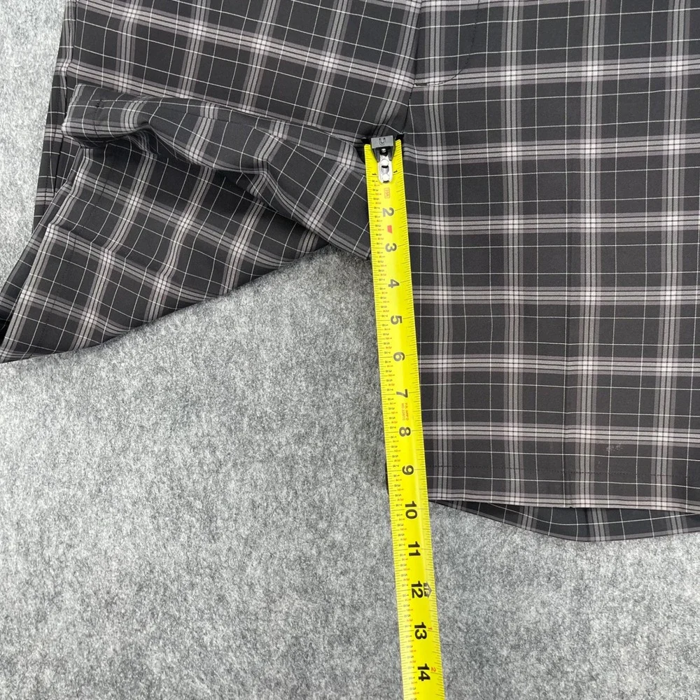 Footjoy Short Mens 34 Brown Plaid Golf Performance Flat Front FJ